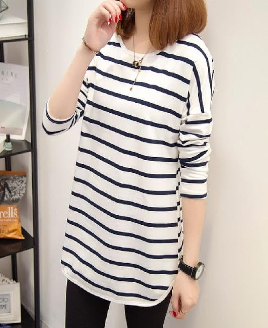 エンプティオ ショート オリジナル オーバー トレーニングシャツ ジャージ ジョギング フィットネスウェア(ホワイトボーダー,  L) | ブランド登録なし | 01