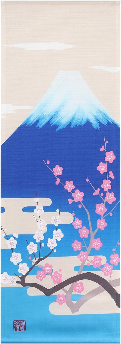 赤富士 川崎光春 （尺八横）肉筆！ 富士 - 掛け軸（掛軸）販売