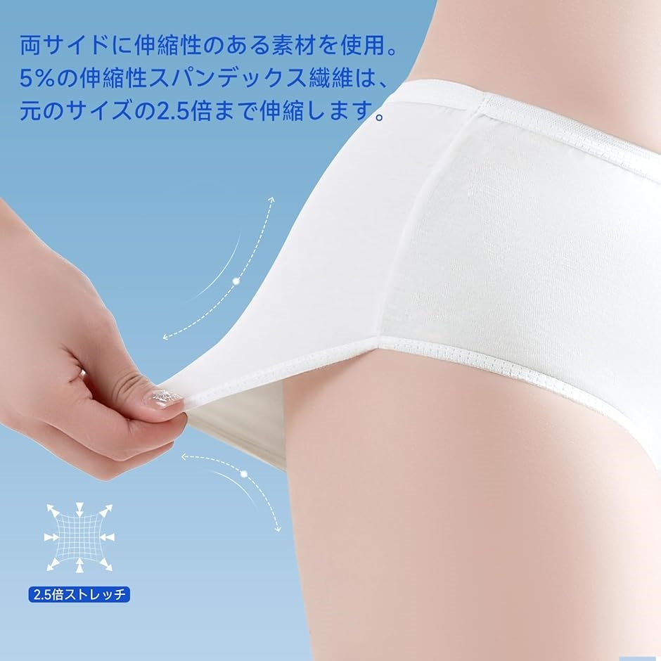 女性用使い捨てパンツ旅行防災入院 介護 産後 ショーツ レディース下着出張 便利グッズ MDM(30枚入,  L RegularR) | ブランド登録なし | 03