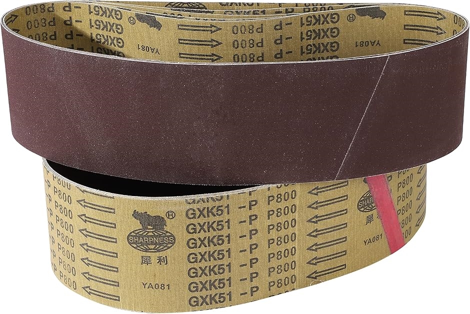 アルミナ 研磨 エンドレスベルト セット ベルトサンダー交換用 周長 915mm 幅 100mm つなぎ目( #800新バージョン) | ブランド登録なし