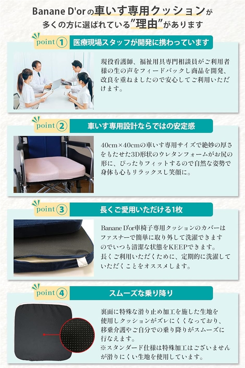 Yahoo!ランキング1位入賞】車椅子用 低反発 クッション 立体成型