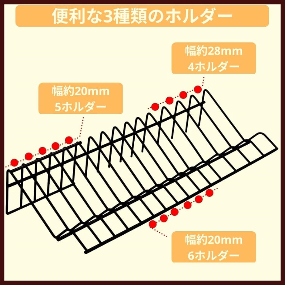 プライヤースタンド プライヤーホルダー ツールスタンド 工具整理 鉄製 15ソケット ブラック(ブラック) | ブランド登録なし | 04