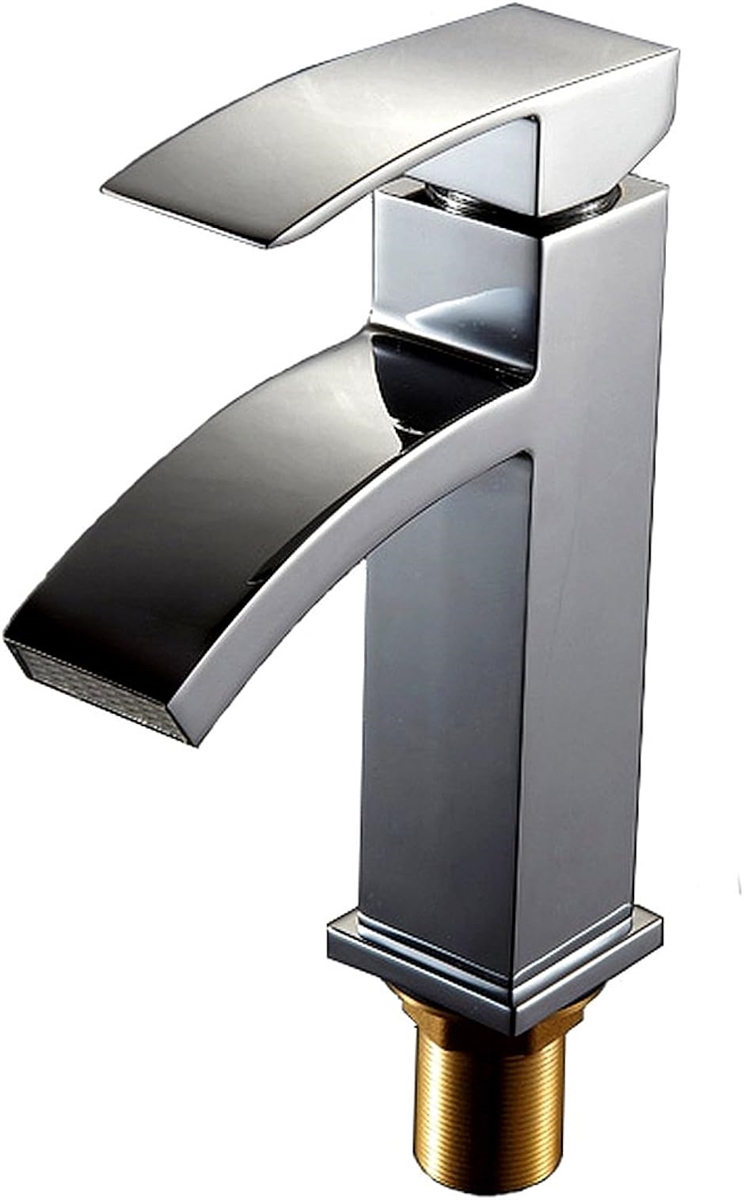 洗面用 滝水流 シングルレバー 混合水栓 手洗いボウル 立水栓 洗面台