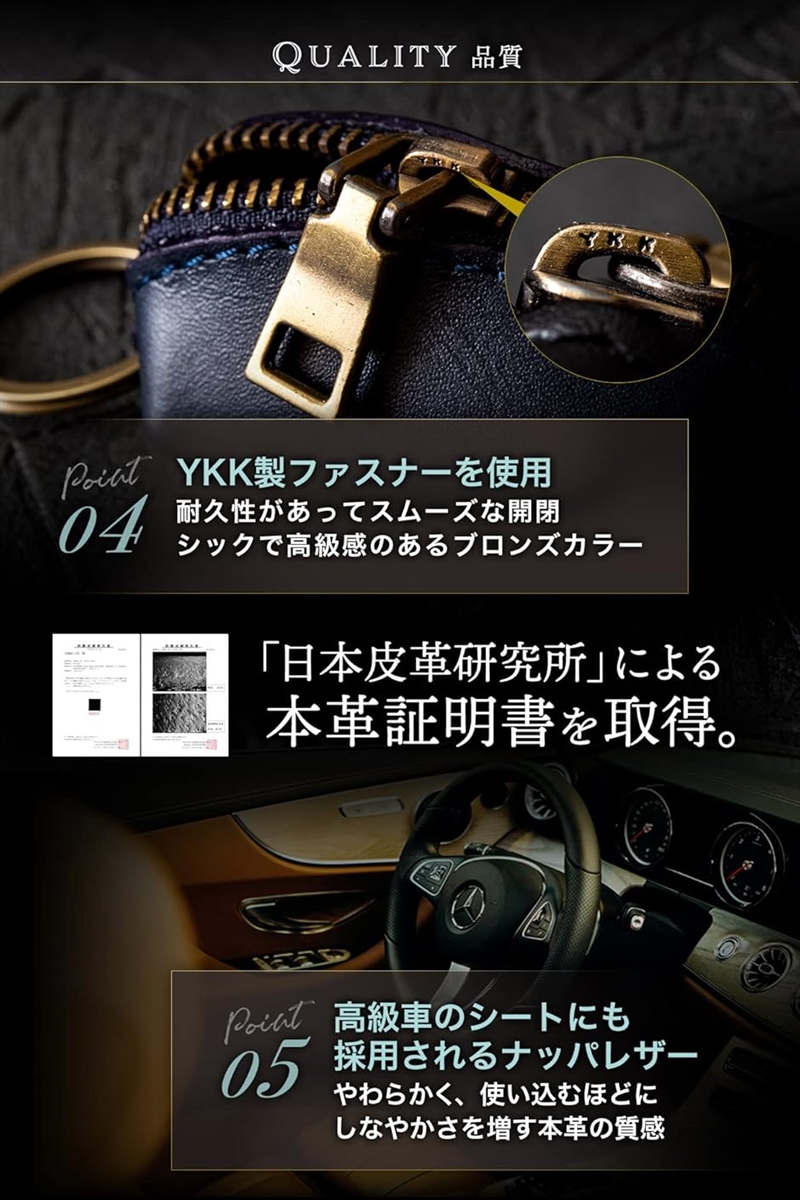 小銭入れ メンズ コインケース こぜにいれ プレゼント ギフト 父の日 本革 小さい( ブラック) | ブランド登録なし | 04