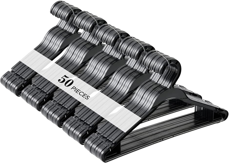 Hxhome ハンガー 衣類ハンガー 洗濯ハンガー 多機能収納 防風フック付き MDM( 50pcs,  50pcs) | ブランド登録なし