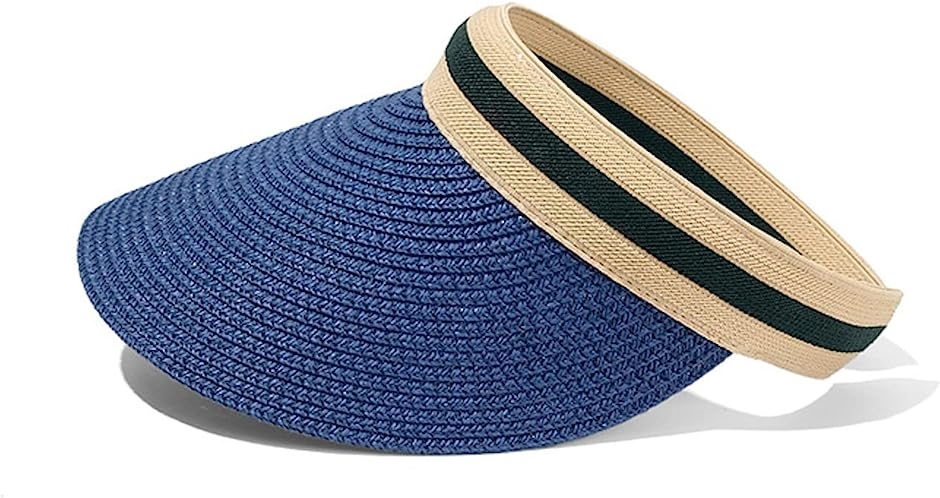 2021年ファッション福袋 サンバイザー フリーサイズ 帽子 日焼け Free 防止 カット UV レディース ピンク, 麦わら( Size) 紫外線  日除 レディースウエア