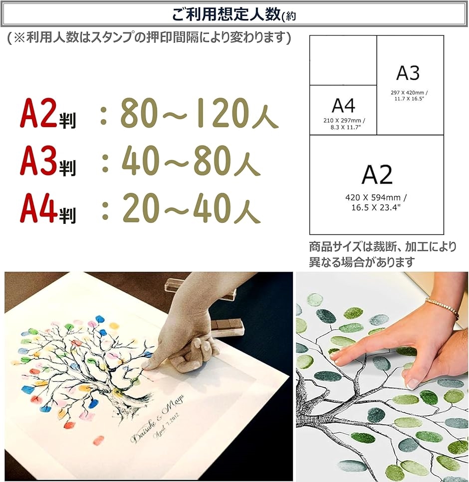 ウェディングツリー 結婚式 指紋ツリー 拇印 署名 アート ゲストブック ウェルカムボード(バルーン２ (A2)) | ブランド登録なし | 03