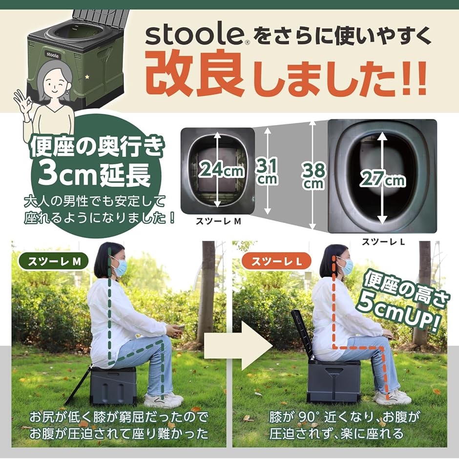 防災グッズ大賞2024受賞 スツーレR 簡易ト...の詳細画像2