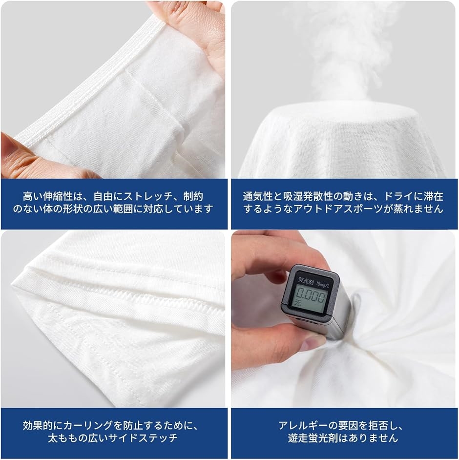20枚入男性用使い捨て綿100％下着ボクサーパンツ旅行携帯用ショーツフィットネス水泳ホテルスパ病院入院患者 白(ホワイト,  L) | ブランド登録なし | 01