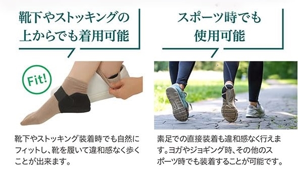 かかとサポーター かかと保護現役医師監修足裏保護パッド衝撃吸収素材ネオプレン採用 日本ブランド 立ち仕事 スポーツ Sサイズ(S) | ブランド登録なし | 04