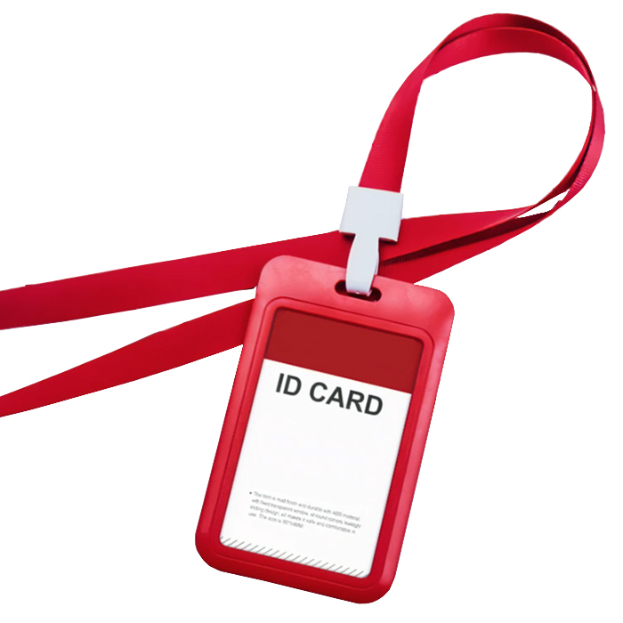 IDカードケース ネックストラップ付き 名札ホルダー 縦型 横型 社員証 入館証 薄型 通勤 通学 レディース メンズ ネームホルダー 首掛け 吊り下げ名札 |  | 02