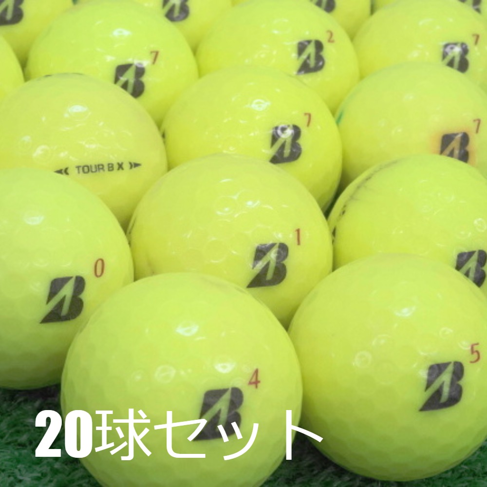 BRIDGESTONE - 【中古】 【送料無料】 ロストボール ブリヂストン TOUR B X イエロー 2024年モデル 20球 Aランク リゴルフ BRIDGESTONE GOLF 送料無料 ロストボール ブリヂストン TOUR B X