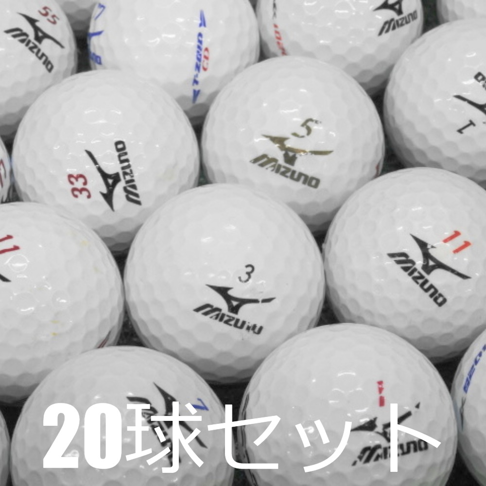 MIZUNO GOLF ロストボール ゴルフボール モデル混合 ホワイト 20
