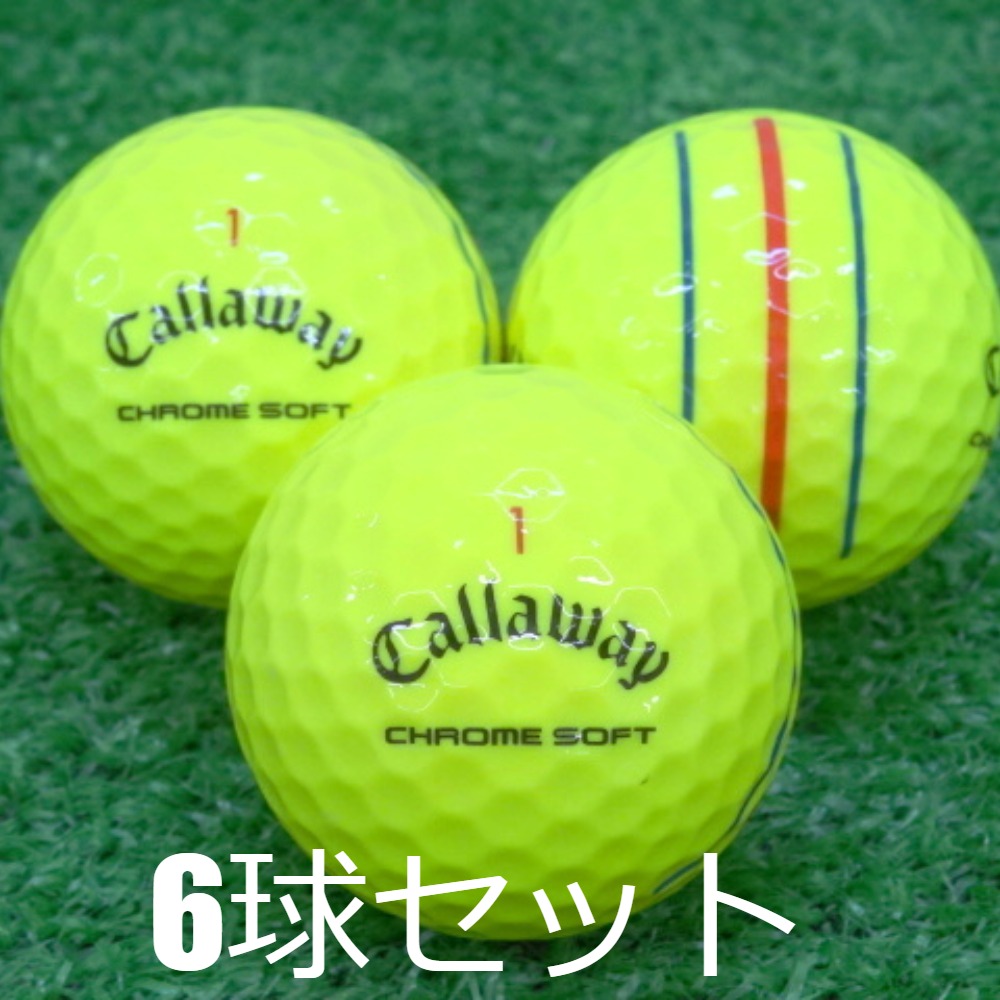 Callaway - 【中古】 【送料無料】 ロストボール キャロウェイ クロムソフト X トリプルトラック イエロー 2022年モデル 20球 Aランク リゴルフ 楽天市場】【マジックAランク】キャロウェイ クロムソフト