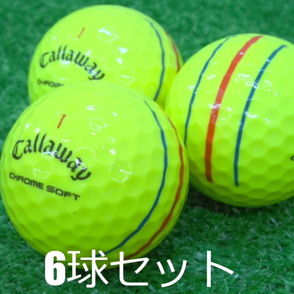 Callaway - 【中古】 【送料無料】 ロストボール キャロウェイ クロムツアー トリプルトラック イエロー 2024年モデル 20球 Aランク リゴルフ 中古】 【送料無料】 ロストボール キャロウェイ クロムツアー
