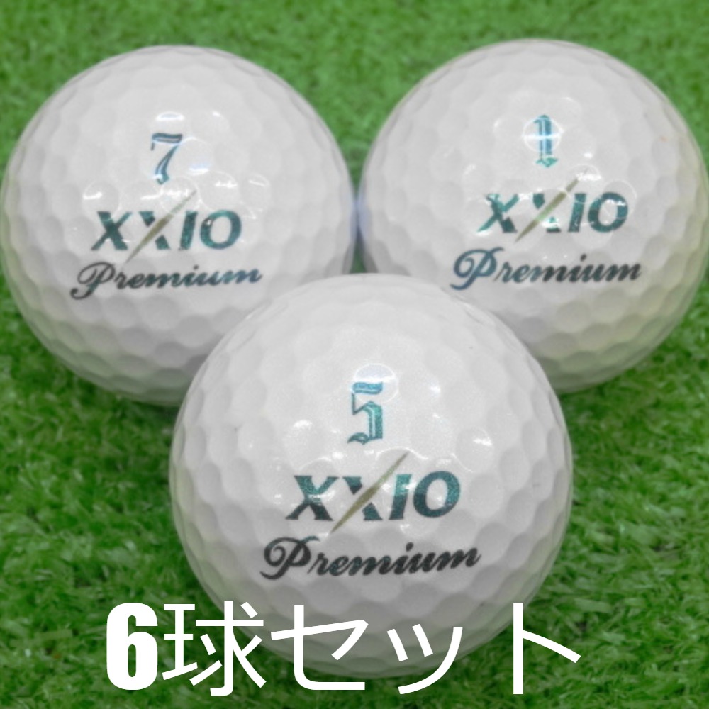 XXIO ロストボール PREMIUM ロイヤルグリーン 6球セット 中古 Aランク
