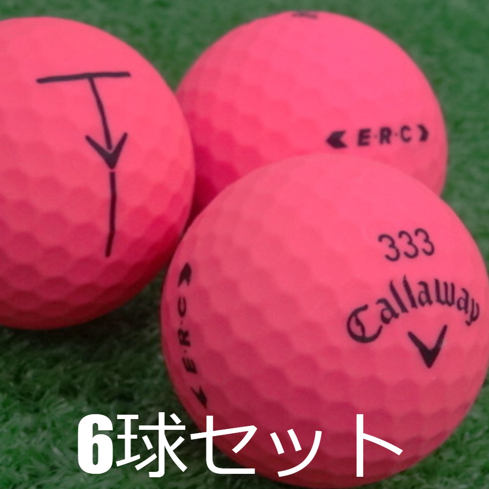 Callaway（キャロウェイ） ロストボール ERC BOLD ピンク 6球セット