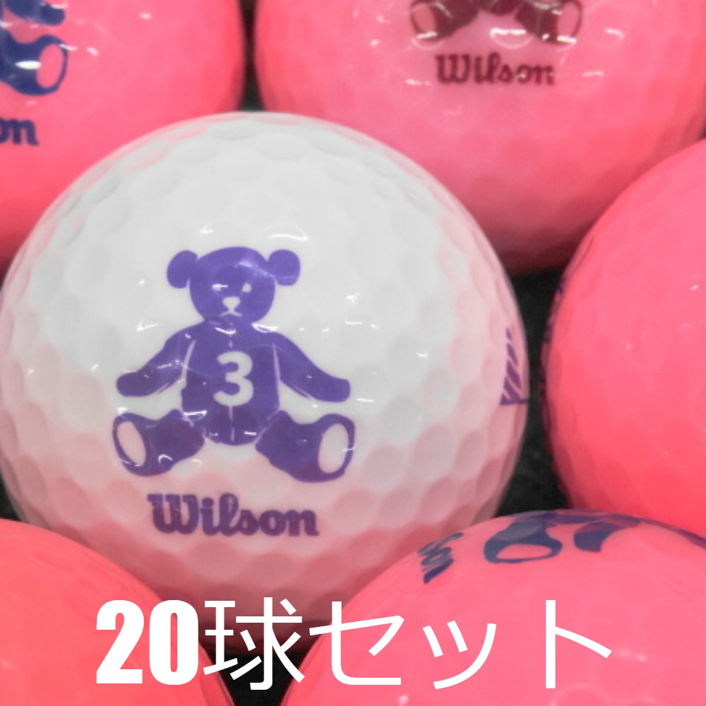 送料無料 ロストボール Wilson Bear 20球セット 中古 Aランク ウィルソン ベア ホワイト ピンク ゴルフボール :  a-ws-clea30p : ゴルフボール専門店 セブンツー - 通販 - Yahoo!ショッピング