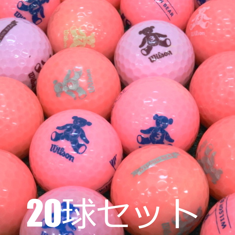 Wilson（ウイルソン） ロストボール ゴルフボール Wilson Bear ピンク