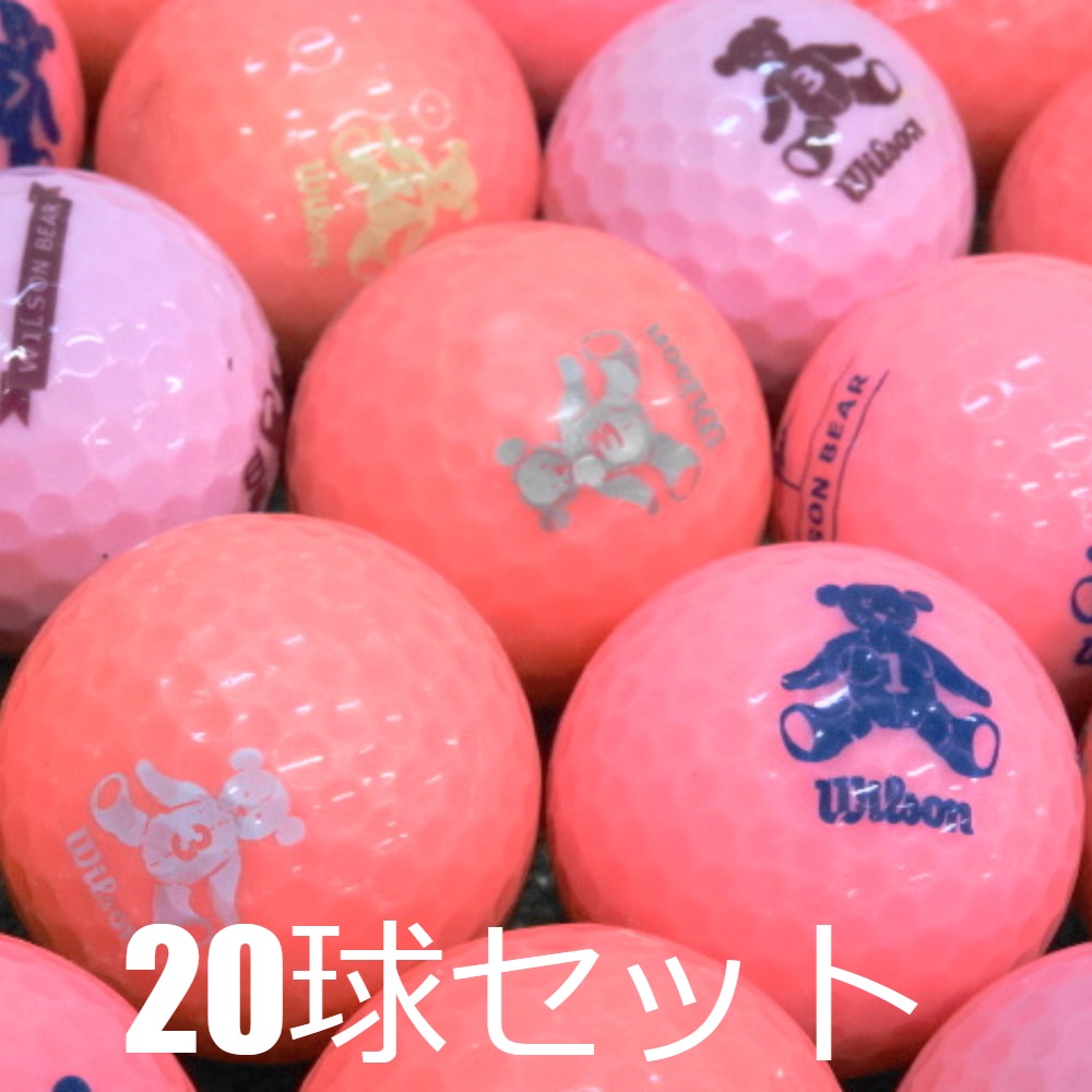 Wilson（ウイルソン） ロストボール ゴルフボール Wilson Bear ピンク