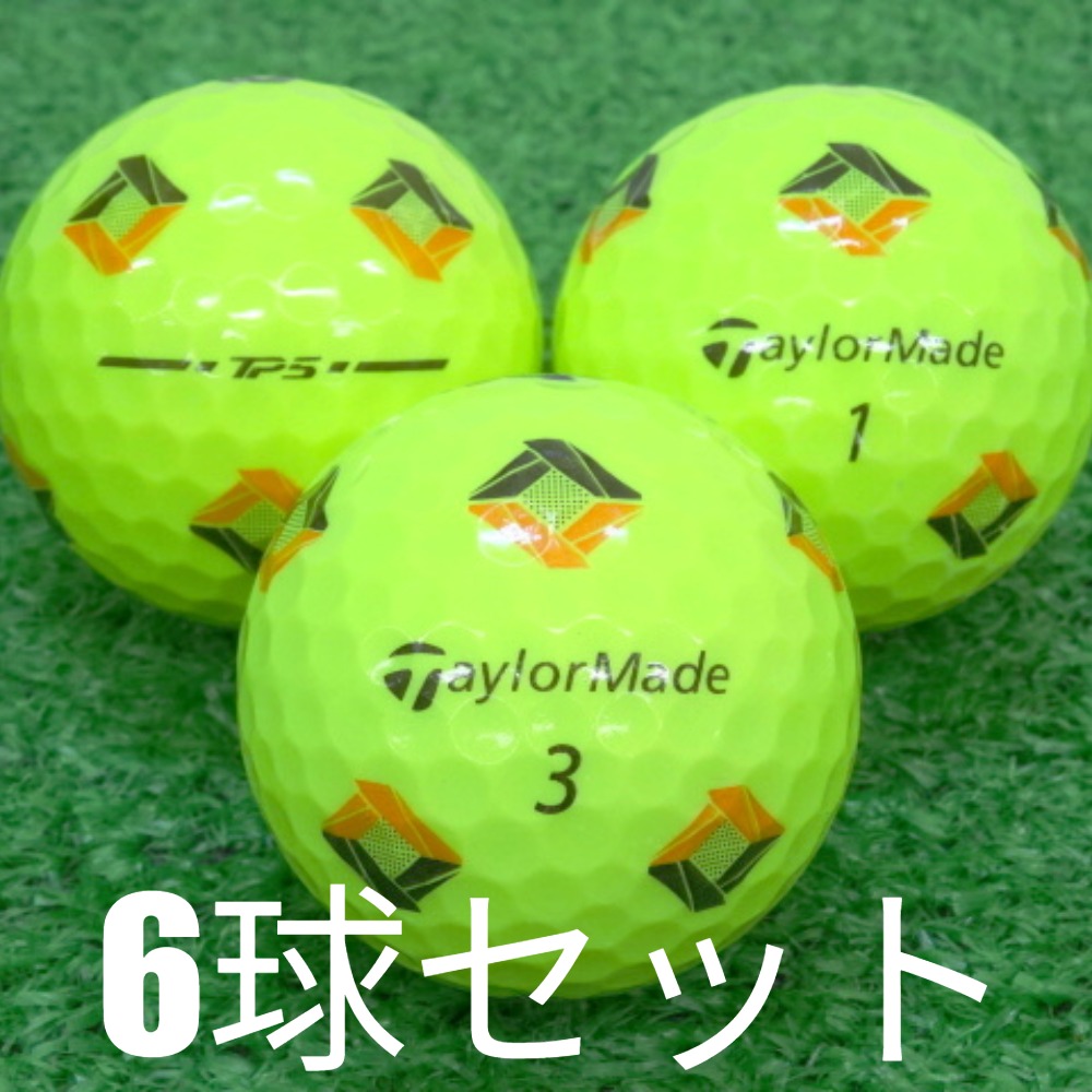 TP5 ロストボール ゴルフボール TaylorMade 2024 pix イエロー 6球