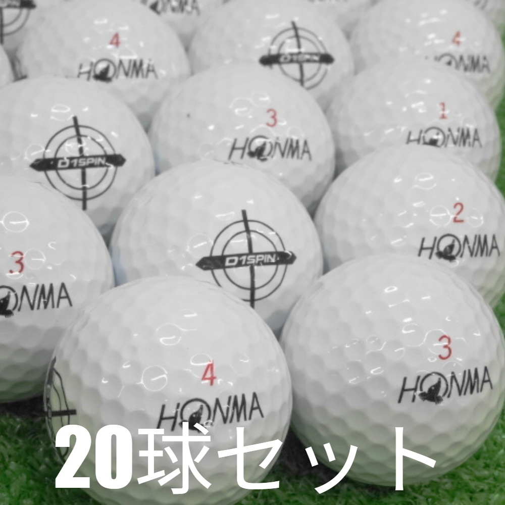 【新品】HONMA D1 ゴルフボール 12個入×6箱　BT2201WHホワイト HONMA D1 ロストボール ゴルフボール ホンマ SPIN ホワイト 20球セット