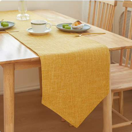 春の食卓】テーブルランナー 飾り布 帯 30cm×160cm リネン風 抗菌 撥水