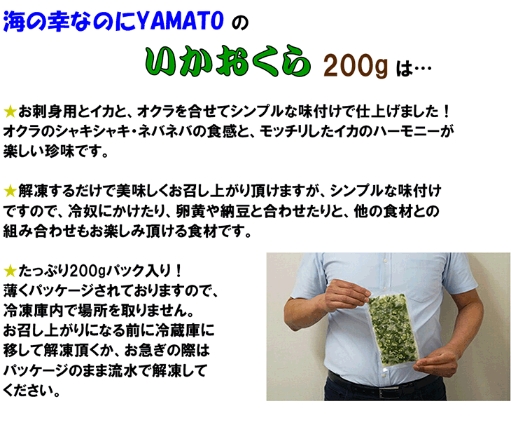 イカオクラ 200g いか 烏賊 おくら 珍味...の詳細画像4