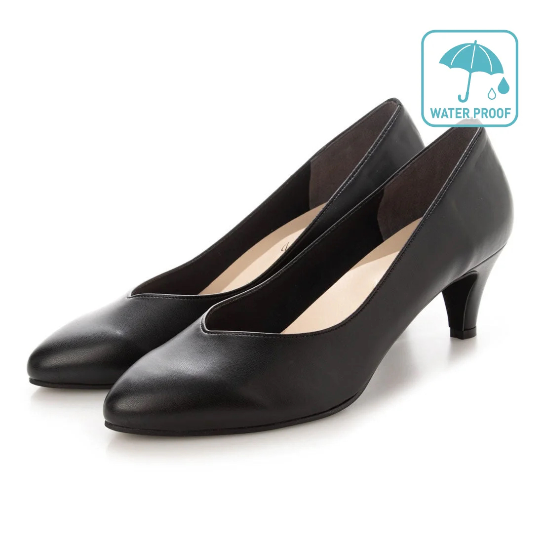 日本製 整体師監修 整体師と一緒につくったパンプス 1680 高さ５センチブイカットパンプス オフィス シンプル 結婚式 パーティ きれいめ カジュアル フォーマル | IKplus | 02