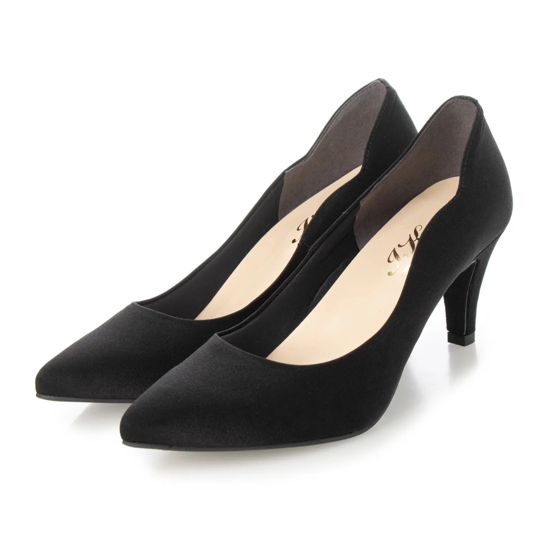 日本製 整体師監修 整体師と一緒につくったパンプス 379 高さ7センチ フラワーカットパンプス シンプル 結婚式 パーティ きれいめ カジュアル 晴雨兼用 | IKplus | 01