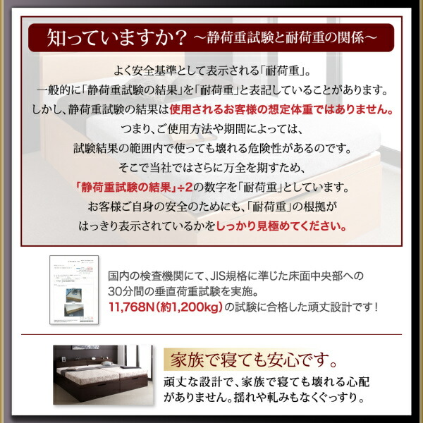 収納付きベッド シングルベッド セミダブルベッド 収納 収納付き 収納ベッド 大容量 ベッドフレームのみ 縦開き セミダブル 深さラージ 組立設置付_4