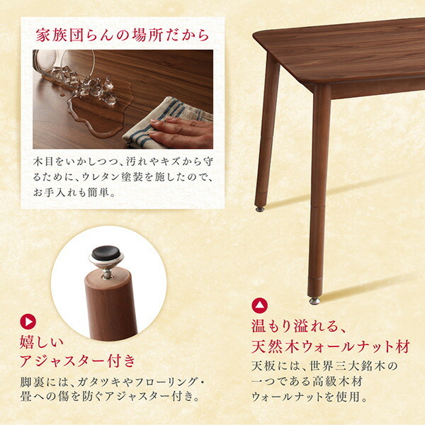 こたつテーブル 収納付きユニット畳掘りごたつシリーズ 長方形(75