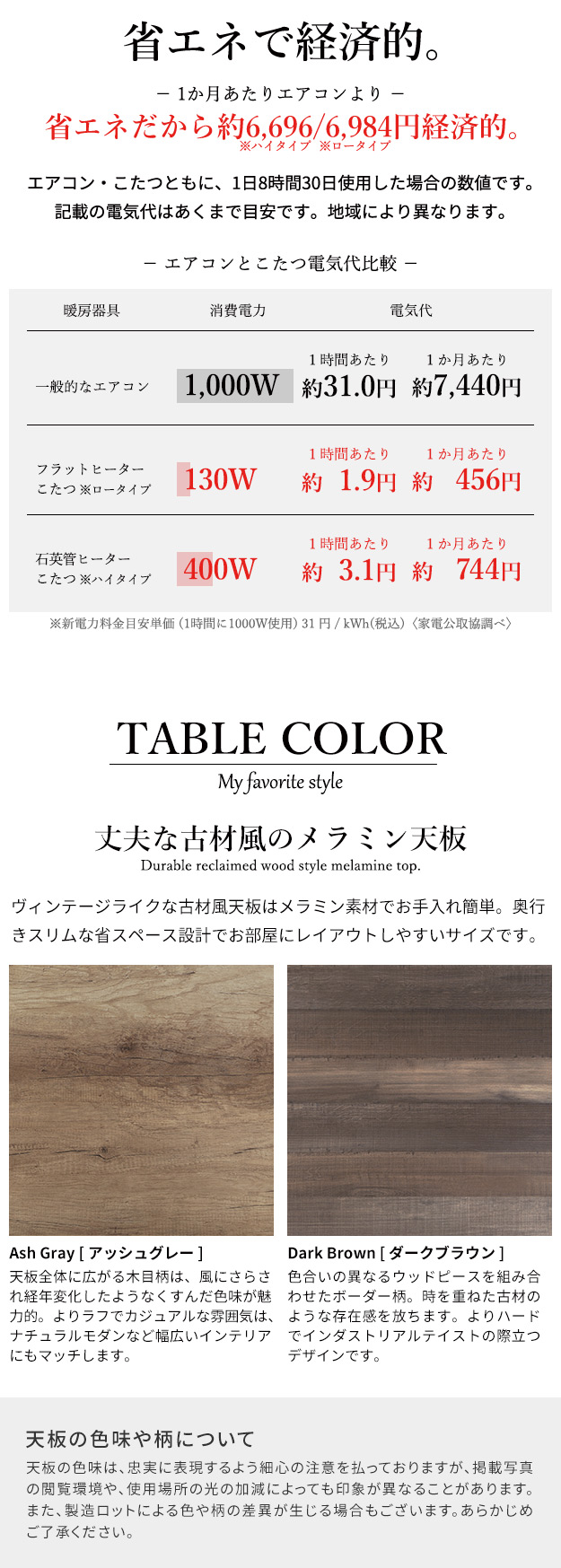 古材風アイアンこたつテーブル-ブルックハイタイプ 120x60cm リバーシブルコーデュロイ保温綿入こたつ布団 2点セット SAI 彩 長方形 継ぎ脚付き ヴィンテージ 古材風アイアンこたつテーブル-ブルックハイタイプ 120x60cm