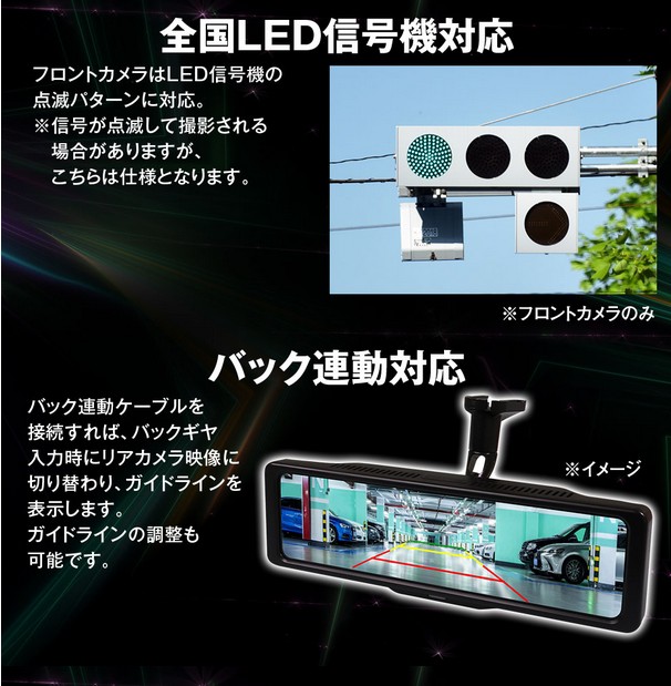 60FPSのリアカメラ,GPSを搭載した純正交換式デジタルルームミラー MDR