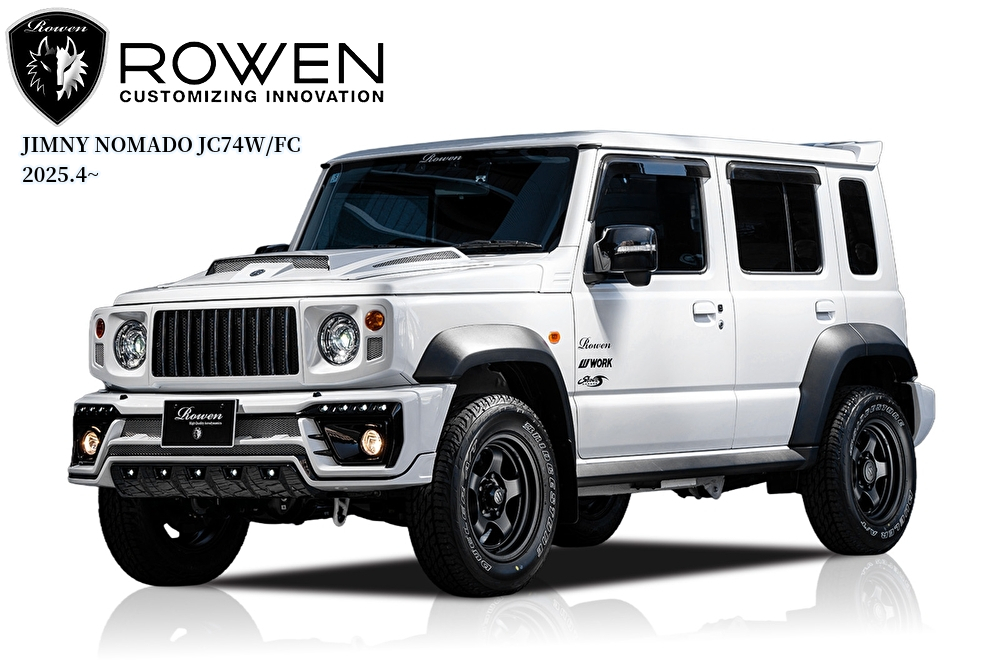 ジムニーノマドJC74W フロントグリル【塗装済み/未塗装】ロエン(ROWEN