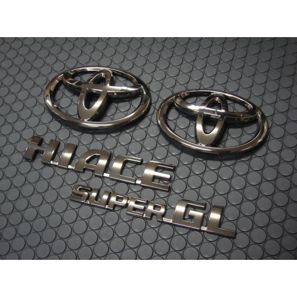TOYOTA(トヨタ) カラードエンブレム4点セット 200系ハイエース【標準 