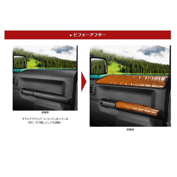 JB64Wジムニー・JB74Wジムニーシエラ用ドアアッパーガード/ドアキック