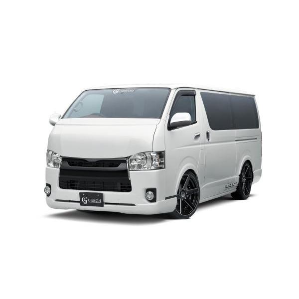 kos　ハイエース200系ワイド4型以降ギブソンFスポイラー ギブソン(GIBSON)フロントハーフスポイラーVer1塗装済み 200系