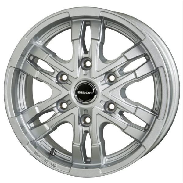 BISON(バイソン) BN-03 シルバー 15インチ【厳選輸入195/80R15ホイール