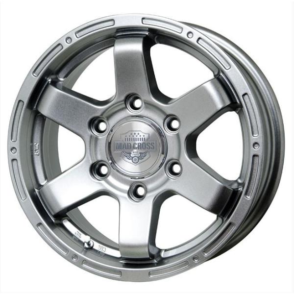 マッドクロス MC76 ダークシルバー 15インチ【厳選輸入195/80R15