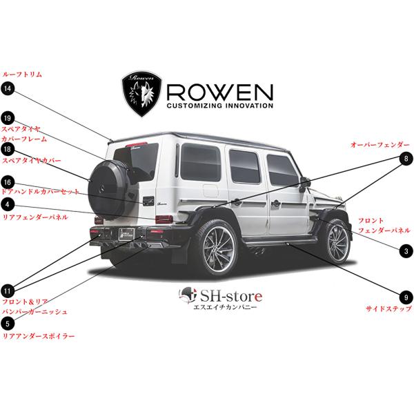 W463A G63/350/400d Gクラス(2018.6-)ドアミラーカバー ドライカーボン
