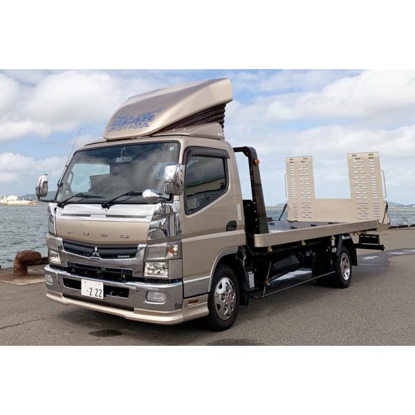 ZOOMブルーテックキャンターワイドキャブ用フロントハーフスポイラー