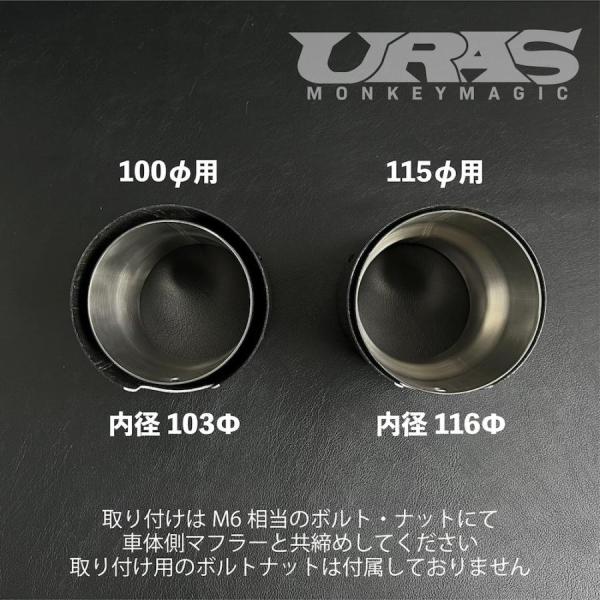 カーボンマフラーエンド(リアルカーボン×ステンレス製マフラーカッター