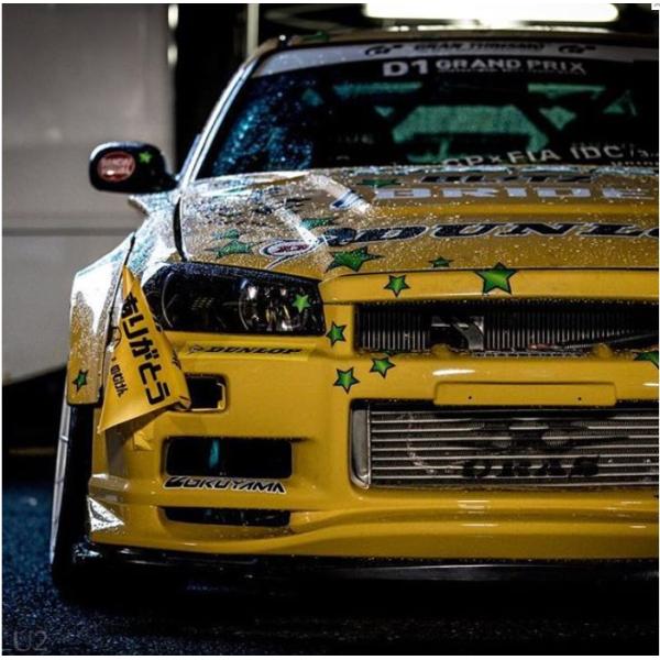 R34スカイラインヘッドライトカバー(ライトスモーク・ライトブルー