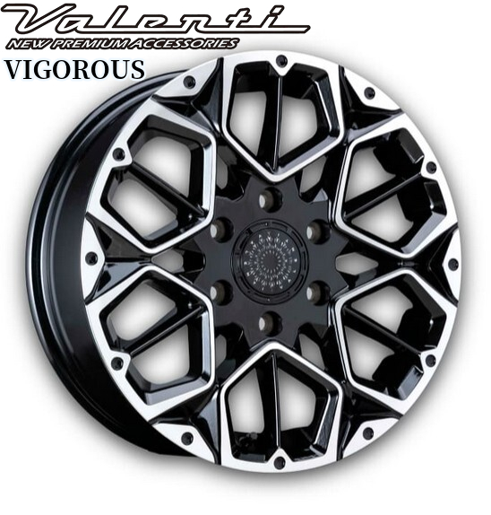 VALENTI 16インチ アルミホイール タイヤ付き 1本 ヴァレンティ(Valenti)ヴィゴラス ブラック 17インチ【215/60R17