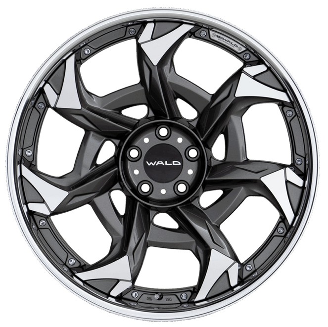 新品】WALD VORSALINO V12C ヴァルド ボルサリノ 22インチ 4本 9J/11J5HPCD112+30/+28 ナット/ハブリング/バルブ付属 ベンツ等　(MHA785) クレジットカード QRコード決済可能 WALD【ヴァルド】ボルサリノV12C 22インチ8.5J〜11.5J ホイール単品(1