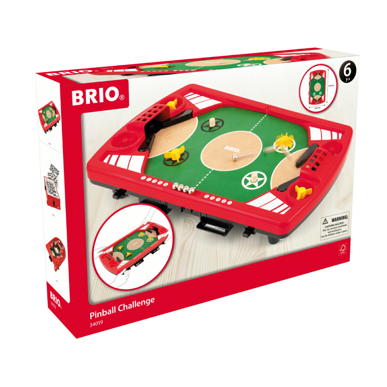 BRIO ブリオ ピンボールバトル 対戦式 木のおもちゃ 知育玩具 ボード