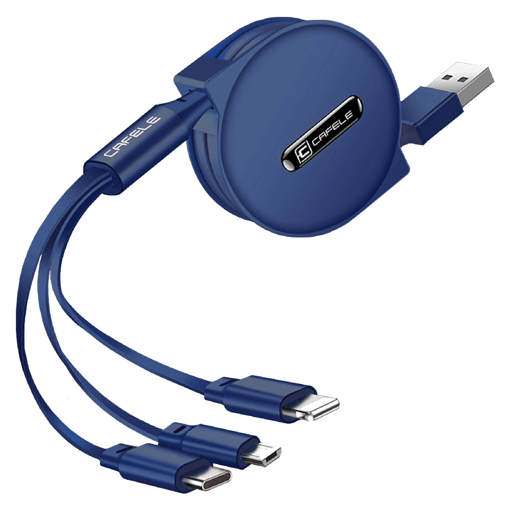 3in1充電ケーブル 巻き取り　USB