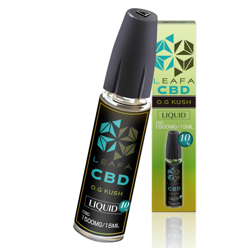 LEAFA CBD リキッド 高濃度 10％ 電子タバコ タール ニコチン0 電子