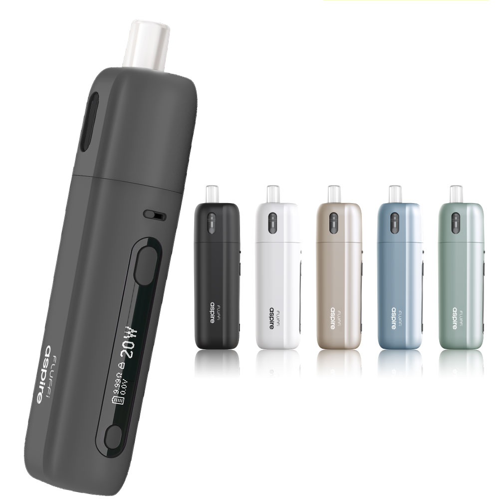 電子タバコ ベイプ スターターキット 本体 Aspire Fluffi リキッド おすすめ コンパクト スリム 小型 アスパイア フラッフィー タール ニコチン0 禁煙 電子煙草 |  | 01